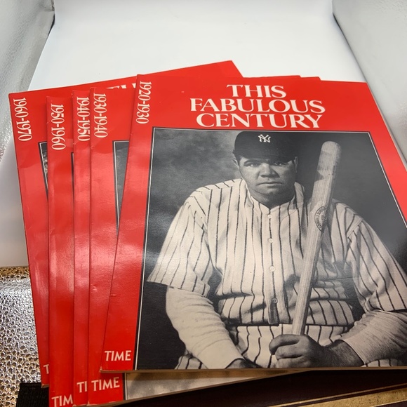 Vintage TIME This Fabulous Century 1920-70 Book Set and Holder - Picture 1 of 13
